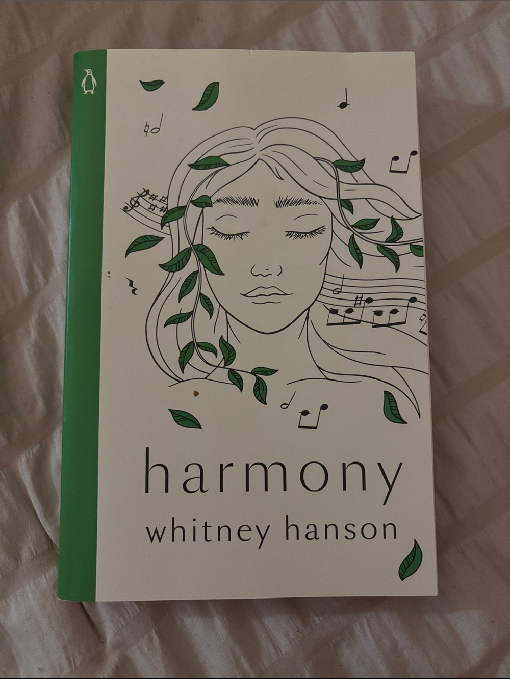 Harmony by Whitney Hanson — White & Green Paperback